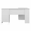 Bush Cabot Collection L-Shaped Desk 60" White - WC31930K