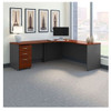 Bush Business Furniture Series C Executive L-Shaped Executive Desk 72" Package Left - SRC086HCSU