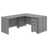 Bush Business Furniture Studio C Desk L-Shaped Package 60" Platinum Gray - STC008PGSU