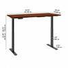 Bush Furniture Move 60 Series 60W x 30D Height Adjustable Table Standing Desk - M6S6030HCBK