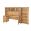 Bush Furniture Somerset 72"W with Hutch and Bookcase - SET020MC