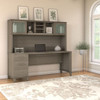 Bush Furniture Somerset 72"W Desk with Hutch - SET018AG