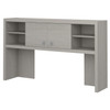 Bush Echo Bow Front Desk with Credenza, Hutch and Storage 60" - ECH029GS