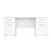 Bush Furniture Somerset 60W Office Desk with Drawers White - WC81928K