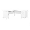 Bush Furniture Somerset 72W L Shaped Desk with Storage White - WC81910K