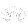 Bush Furniture Somerset 72W L Shaped Desk with Storage White - WC81910K