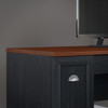 Bush Furniture Fairview 60W L Shaped Desk and 2 Door Storage Cabinet with File Drawer Antique Black - FV009AB