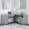 Bush Furniture Fairview 60W L Shaped Desk with Drawers and Storage Cabinet Cape Cod Gray - WC53530-03K