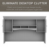 Bush Furniture Fairview Hutch for L Shaped Desk Cape Cod Gray - WC53531-03