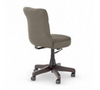 Bush Furniture Fairview Mid Back Tufted Office Chair in Washed Gray Leather- FV018WG