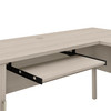 Bush Furniture Somerset 72W L Shaped Desk with Hutch in Sand Oak - SET001SO
