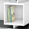 Kathy Ireland by Bush Industries Madison Avenue 48W Writing Desk w Bookcase Pure White - MDS009PW