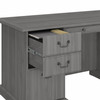 Bush Saratoga Executive Desk With Drawers Modern Gray - EX45866-03K