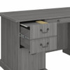 Bush Saratoga Collection Executive Desk and Bookcase Set Modern Gray - SAR003MG