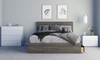 Nexera Queen Size Storage Platform Bed, 3-Drawer, Bark Grey - 376044 
