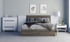 Nexera Queen Size Storage Platform Bed, 3-Drawer, Bark Grey - 376044 