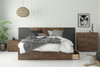 Nexera Queen Size Storage Platform Bed, 3-Drawer, Truffle - 376012 