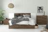 Nexera Queen Size Storage Platform Bed, 3-Drawer, Truffle - 376012 