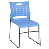Flash Furniture HERCULES Series Sled Base Stack Chair with Air-Vent Back Blue - RUT-2-BL-GG