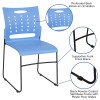 Flash Furniture HERCULES Series Sled Base Stack Chair with Air-Vent Back Blue - RUT-2-BL-GG