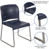 Flash Furniture Full Back Contoured Stack Chair with Sled Base Navy - RUT-238A-NY-GG