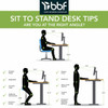 Move 60 Series by Bush Business Furniture 48W x 24D Height Adjustable Standing Desk Hansen Cherry - M6S4824HCBK