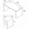 Bush Business Furniture Series C 60W X 30D Desk with Mobile File Cabinet Natural Cherry - SRC144NCSU