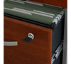 Bush Business Furniture Series C 60W L Shaped Desk with Hutch and Mobile File Cabinet in Hansen Cherry - SRC147HCSU