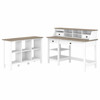 Bush Furniture Mayfield 54W Computer Desk Package Shiplap Gray - MAY002GW2