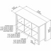 Bush Furniture Mayfield 6 Cube Bookcase Shiplap Gray - MAB145GW2-03
