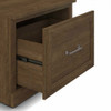 Kathy Ireland Bush Furniture Woodland Full Entryway Storage Set with Coat Rack and Shoe Bench Ash Brown - WDL014ABR