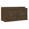 Kathy Ireland Bush Furniture Woodland 40W Shoe Storage Bench Ash Brown - WDS140ABR-03