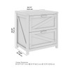 Kathy Ireland Bush Furniture Cottage Grove 2 Drawer Lateral File Cabinet Reclaimed Pine - CGF129RCP-03