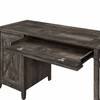 Bush Furniture Key West 54W Computer Desk with Storage and 2 Drawer Lateral File Cabinet in Dark Gray Hickory - KWS008GH