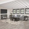 Bush Furniture Key West Coffee Table with Console Table and Set of 2 End Tables in Dark Gray Hickory - KWS024GH