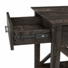 Bush Furniture Key West End Table with Storage in Dark Gray Hickory - KWT120GH-03