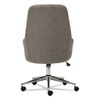 Alera Captain Series High-Back Chair Supports up to 275 lbs Gray Tweed Seat Gray Tweed Back Chrome Base - ALECS4151