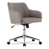 Alera Captain Series Mid-Back Chair Supports up to 275 lbs Gray Tweed Seat Gray Tweed Back Chrome Base - ALECS4251