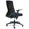 Alera EB-K Series Synchro Mid-Back Flip Arm Mesh-Chair Supports up to 275 lbs Black Seat/Black Back Black Base - ALEEBK4217