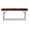 Alera Wood Folding Table Rectangular 71 7/8w x 17 3/4d x 29 1/8h Mahogany - ALEFT727218MY