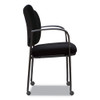 Alera IV Series Guest Chairs Black Seat/Black Back Black Base (2 Chairs) - ALEIV4317A