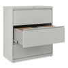 Alera Three-Drawer Lateral File Cabinet 36w x 18d x 39.5h Light Gray - ALELF3641LG