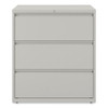 Alera Three-Drawer Lateral File Cabinet 36w x 18d x 39.5h Light Gray - ALELF3641LG