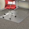 Alera Studded Chair Mat for Flat Pile Carpet 36 x 48 Lipped, Clear - ALEMAT3648CFPL