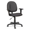 Alera Essentia Series Swivel Task Chair with Adjustable Arms Supports up to 275 lbs Black Seat/Black Back Black Base - ALEVTA4810