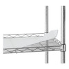Alera 3-Shelf Wire Rolling Cart with Liners Silver - ALESW333018SR