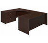 Bush Series C 72W x 30D Left Hand U Station Desk Shell with Lateral File - SRE080MRSU