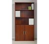 Bush Series C Elite Hansen Cherry 36W 5 Shelf Bookcase with Doors - SRE221HC