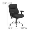 Flash Furniture HERCULES Series Big & Tall 400 lb. Rated Black Fabric Ergonomic Task Office Chair - GO-2031F-GG Flash Furniture HERCULES Series Big & Tall 400 lb. Rated Black Fabric Ergonomic Task Office Chair - GO-2031F-GG