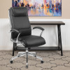 Flash Furniture High Back  Black LeatherSoft Executive Swivel Office Chair with Chrome Base - GO-2192-BK-GG